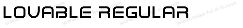 Lovable RegulaR字体转换